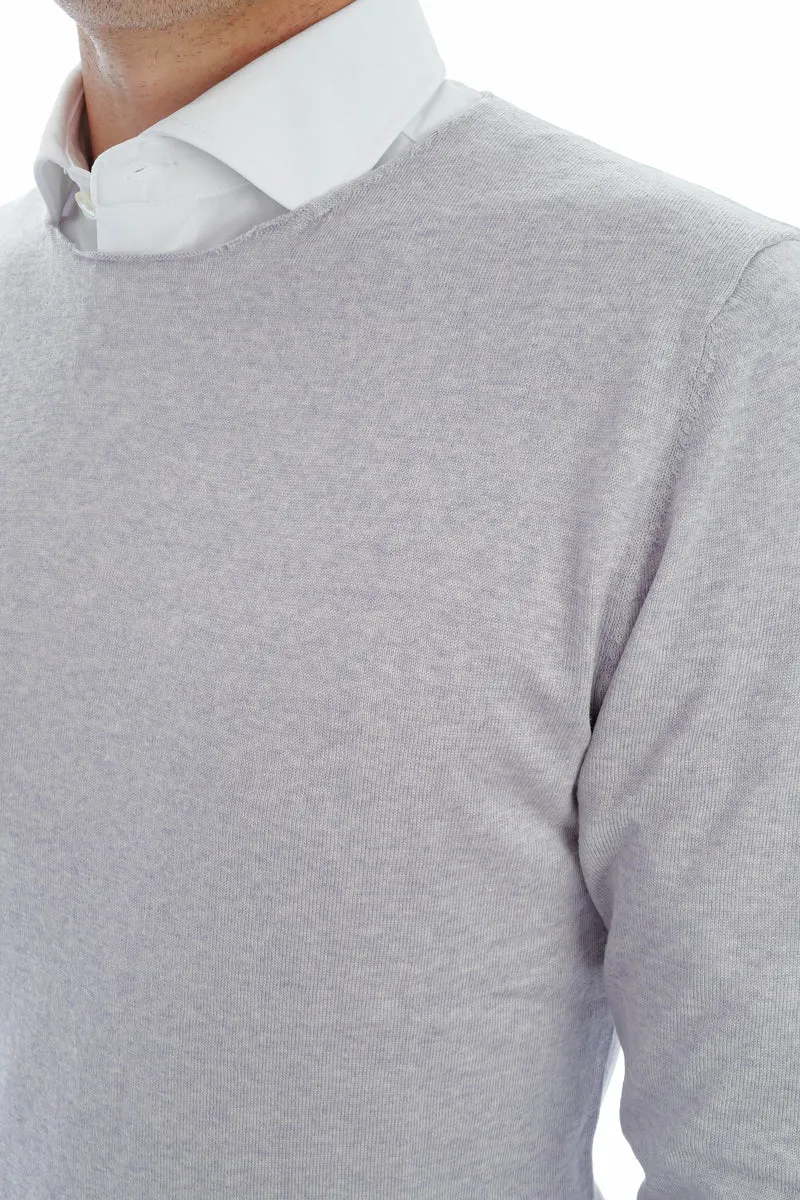 Wollpullover 'Paul' Hellgrau