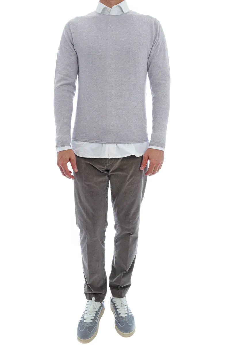 Wollpullover 'Paul' Hellgrau