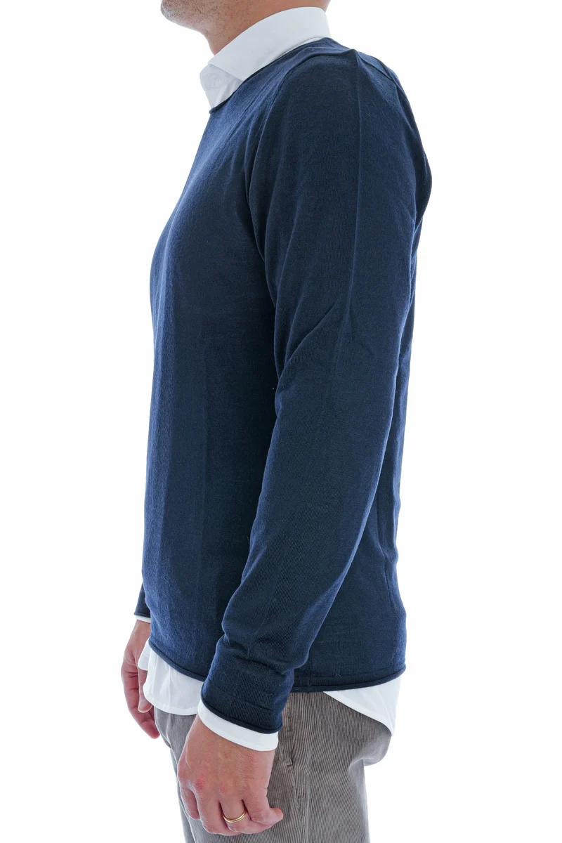 Wollpullover 'Paul' Dunkelblau