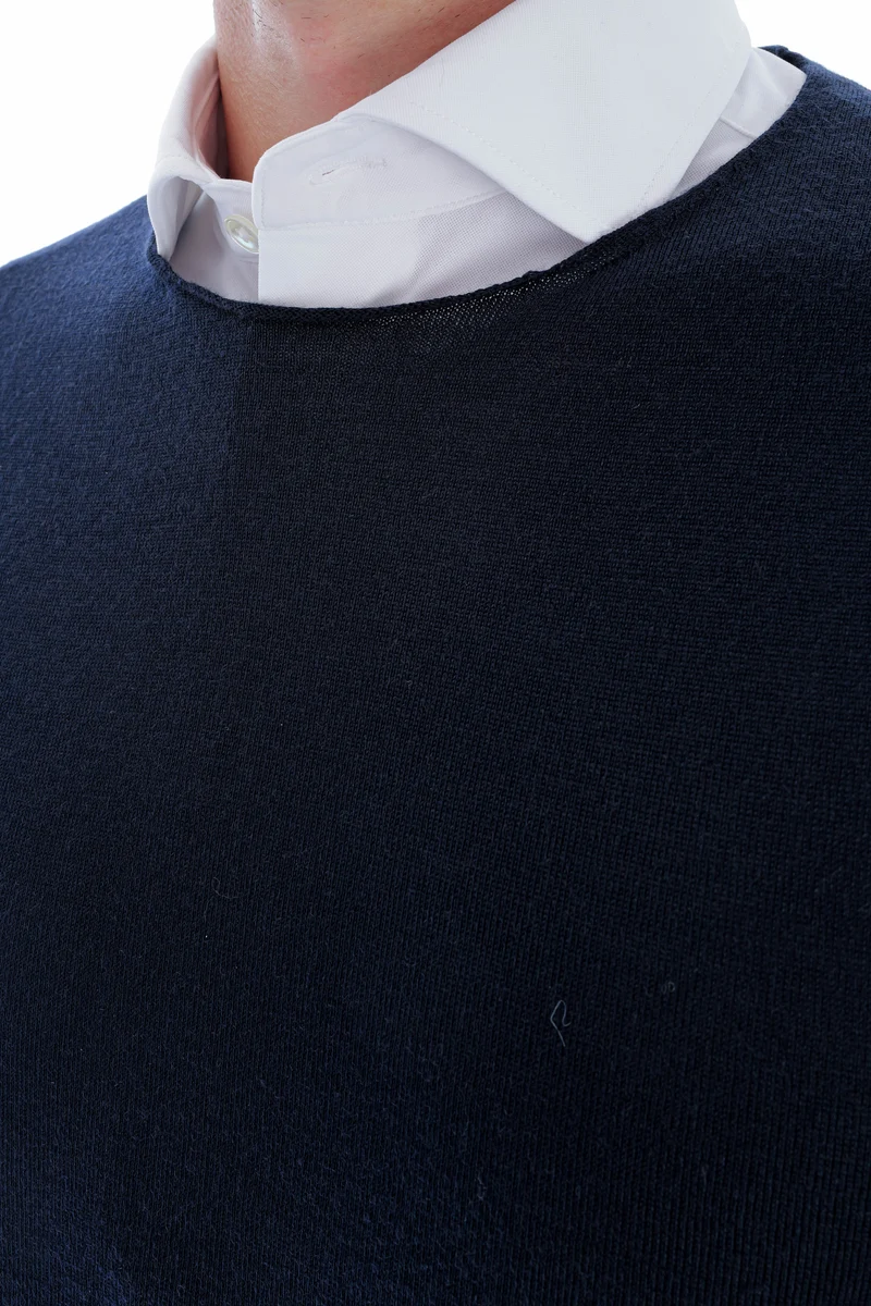 Wollpullover 'Paul' Dunkelblau