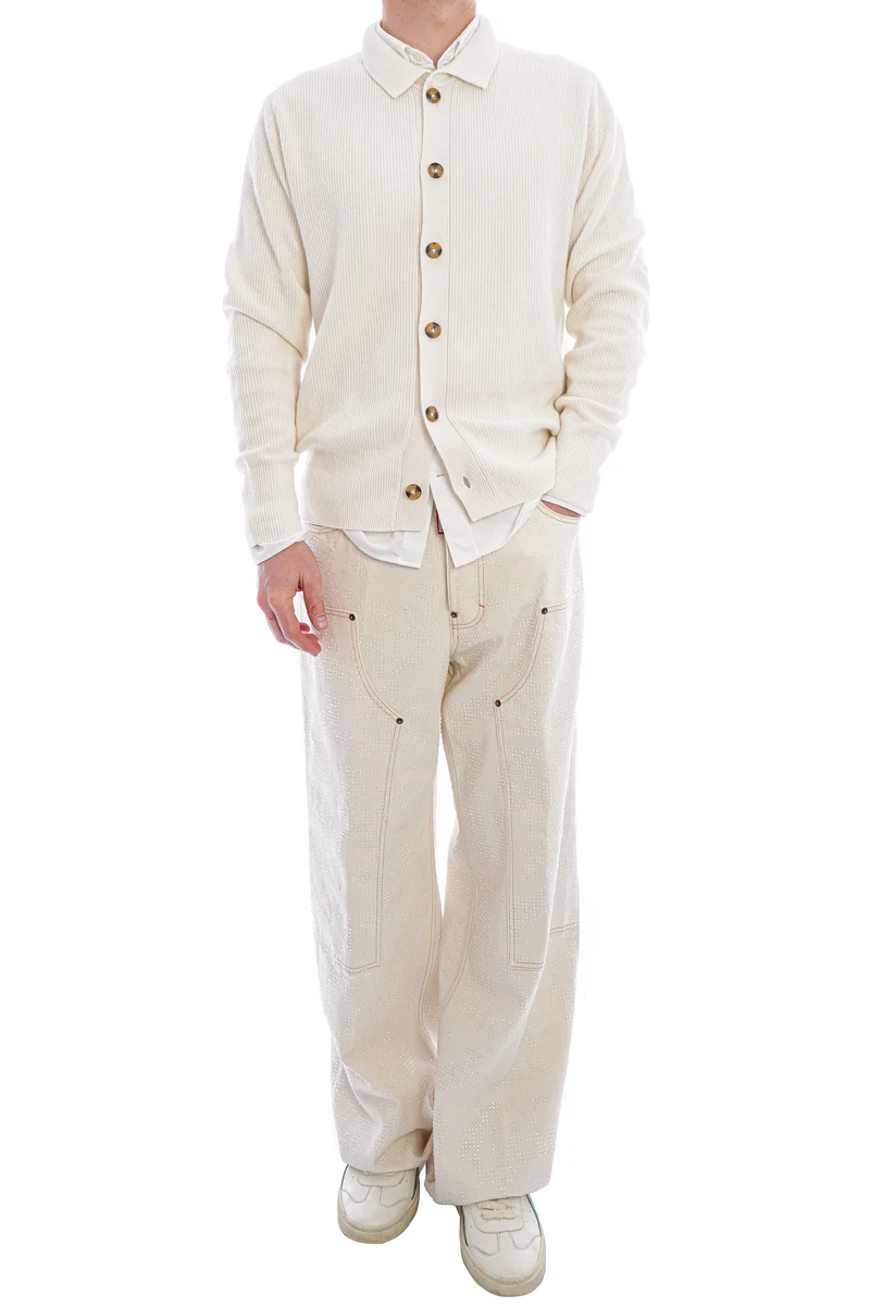 Baggy Carpenter-Jeans mit Nieten Off White