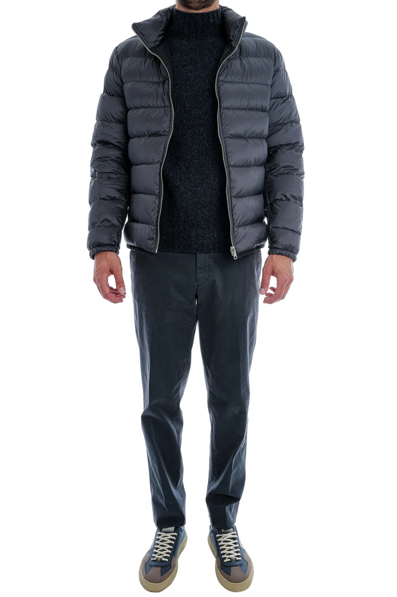 2-in-1-Parka mit Daunen-Innenjacke Dunkelblau