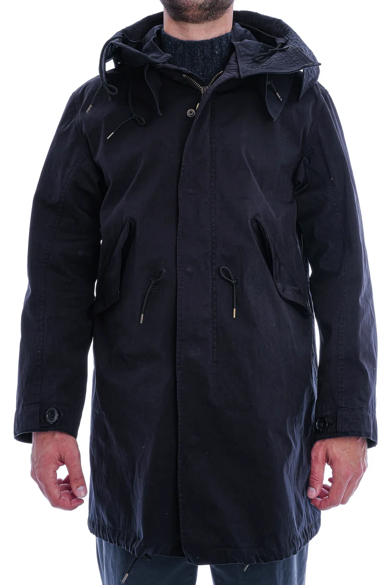 2-in-1-Parka mit Daunen-Innenjacke Dunkelblau