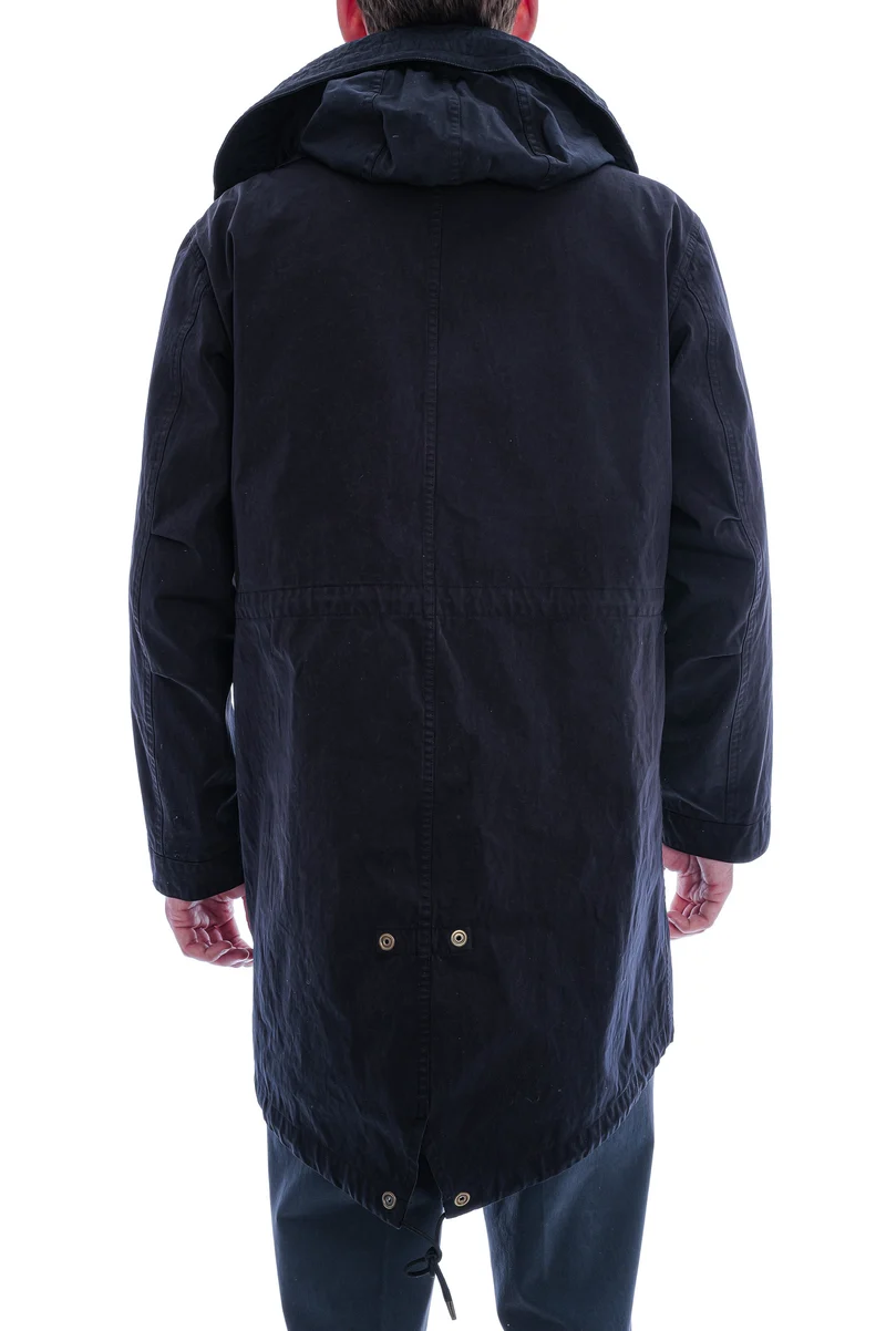 2-in-1-Parka mit Daunen-Innenjacke Dunkelblau