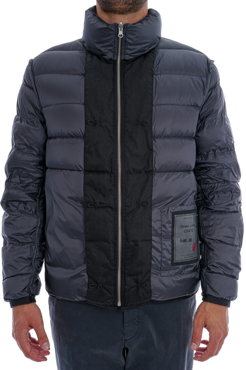 2-in-1-Parka mit Daunen-Innenjacke Dunkelblau
