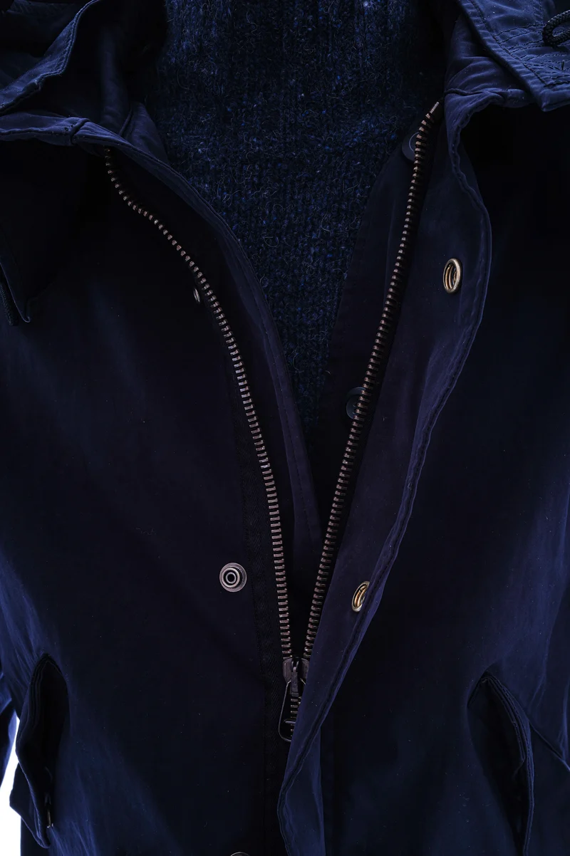 2-in-1-Parka mit Daunen-Innenjacke Dunkelblau