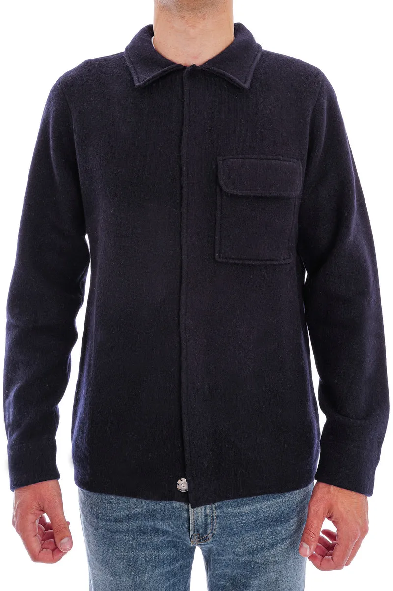 Kaschmirstrickjacke 'Jack' Dunkelblau