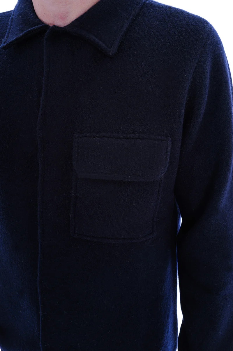 Kaschmirstrickjacke 'Jack' Dunkelblau