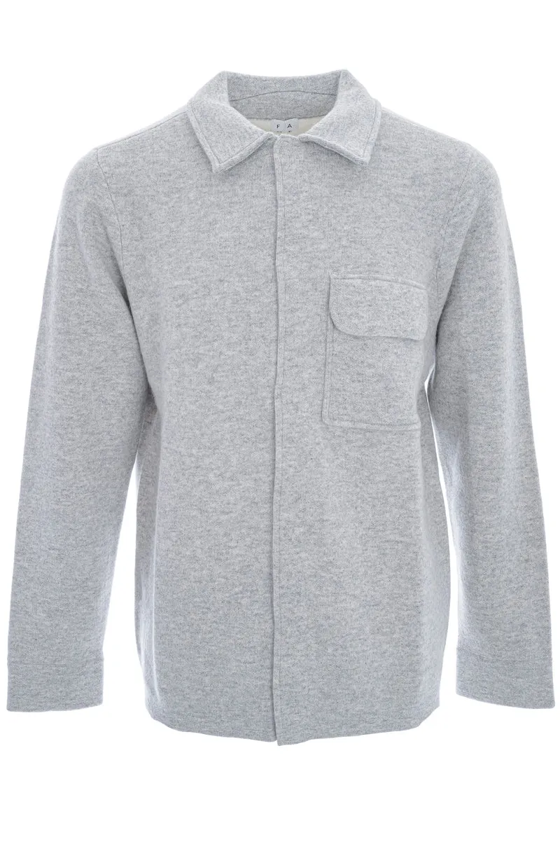 Kaschmirstrickjacke 'Jack' Hellgrau