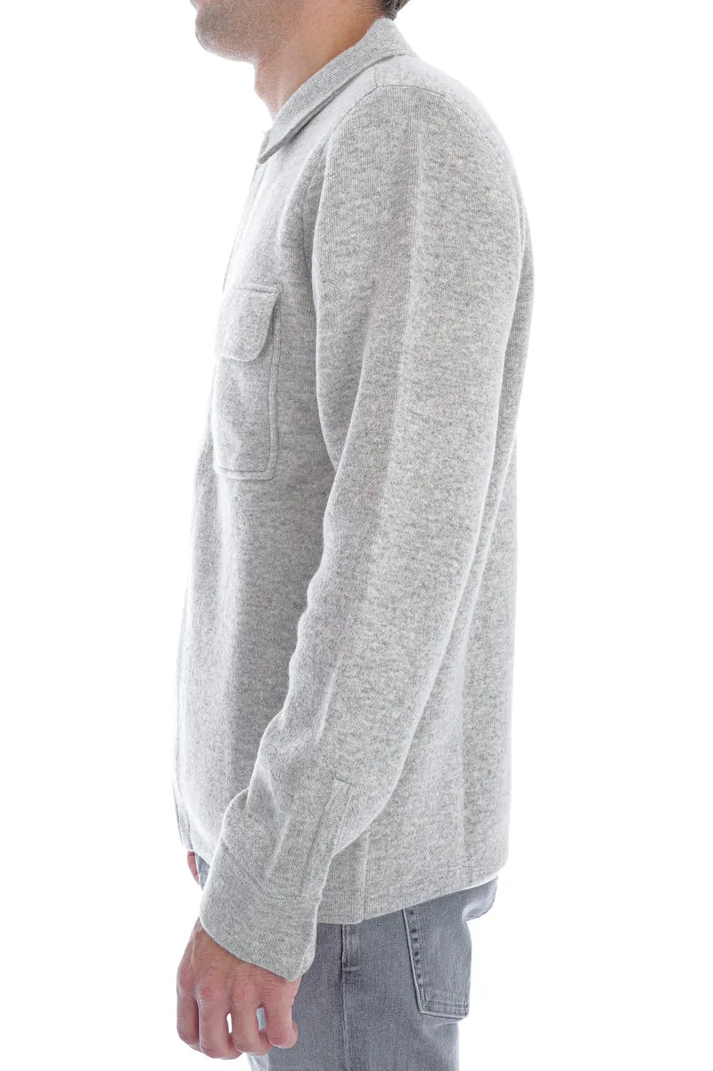 Kaschmirstrickjacke 'Jack' Hellgrau