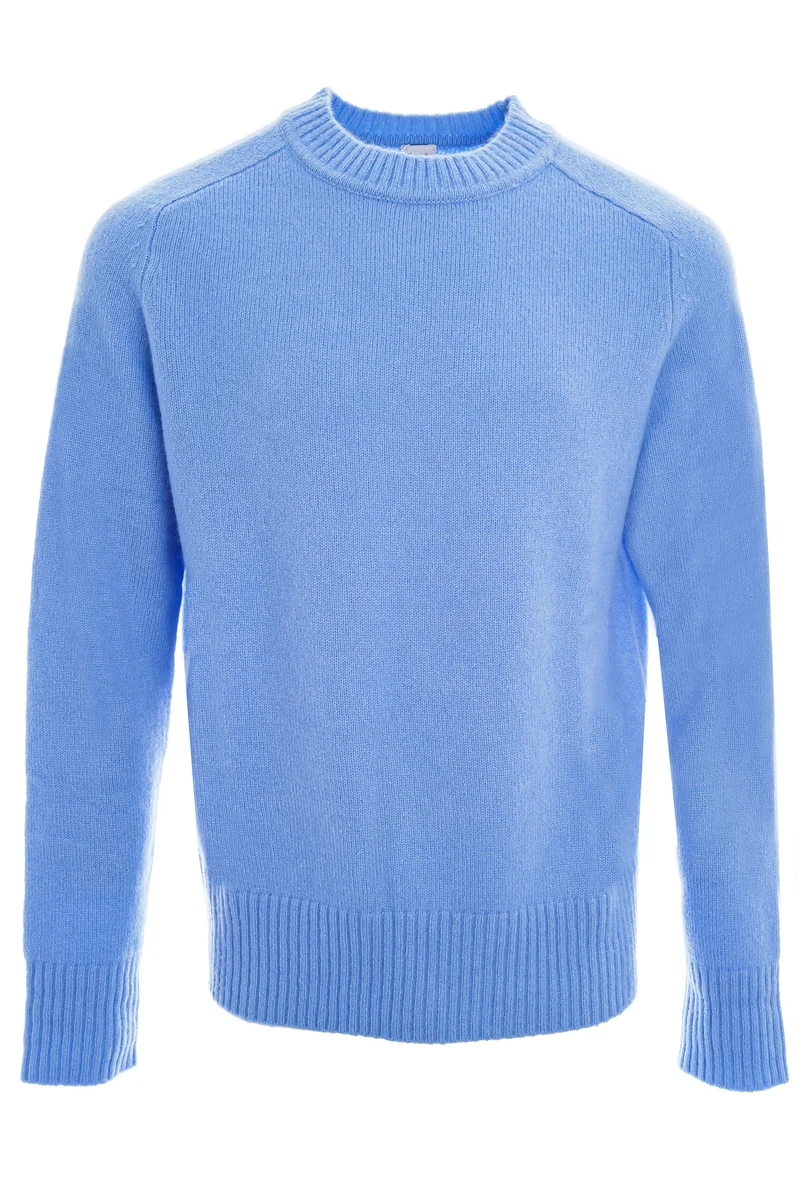 Pullover aus Kaschmir-Seidenmischung Hellblau