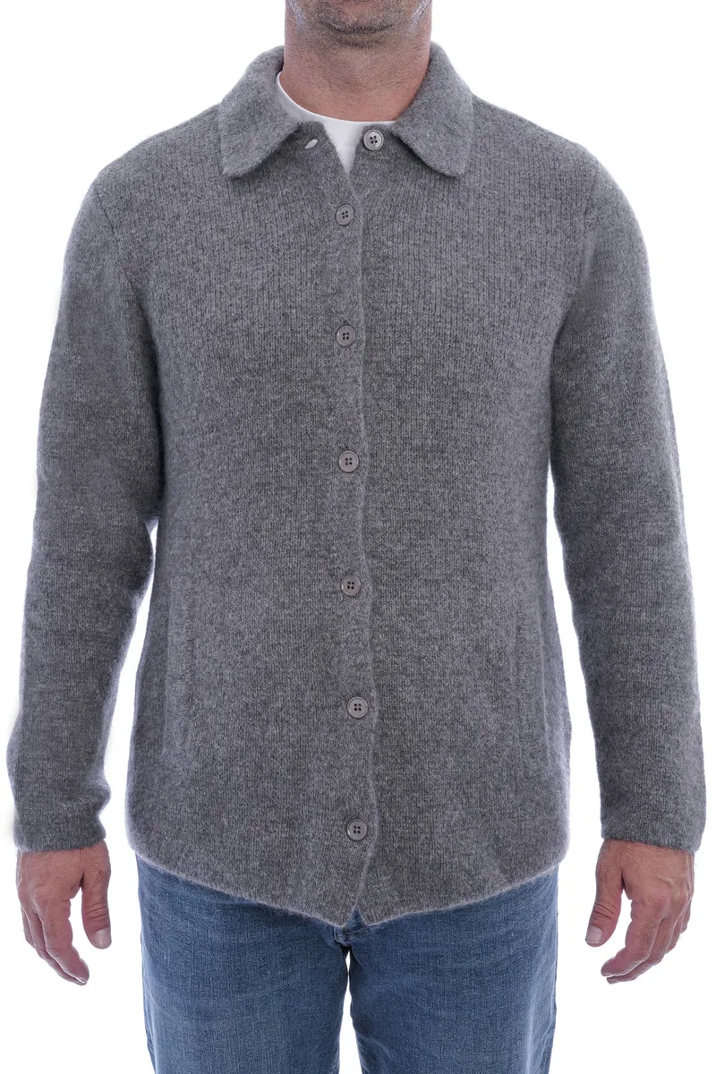 Kaschmirstrickjacke 'Maurizio' Grau meliert