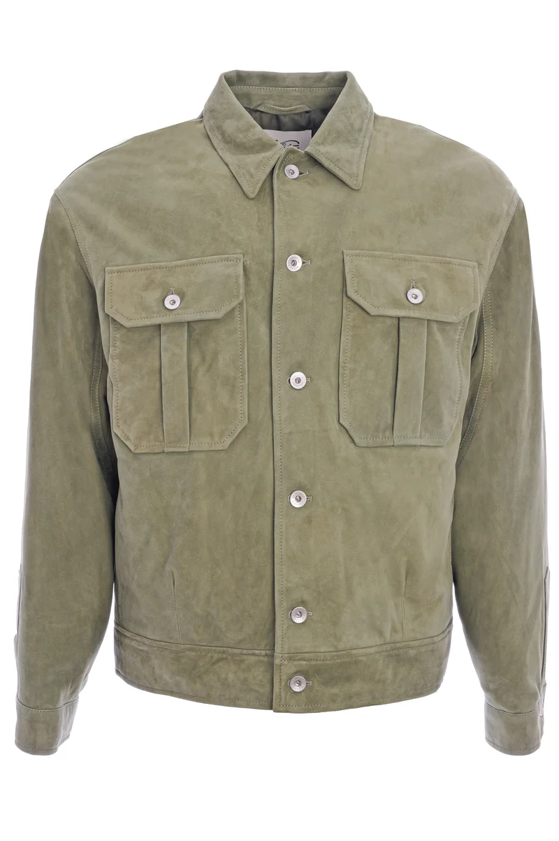 Lederjacke 'Davis' Grün