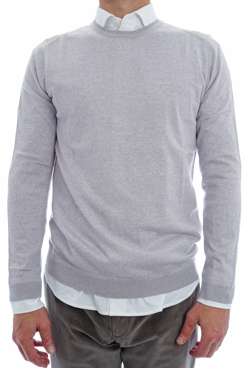 Wollpullover 'Otto' Hellgrau