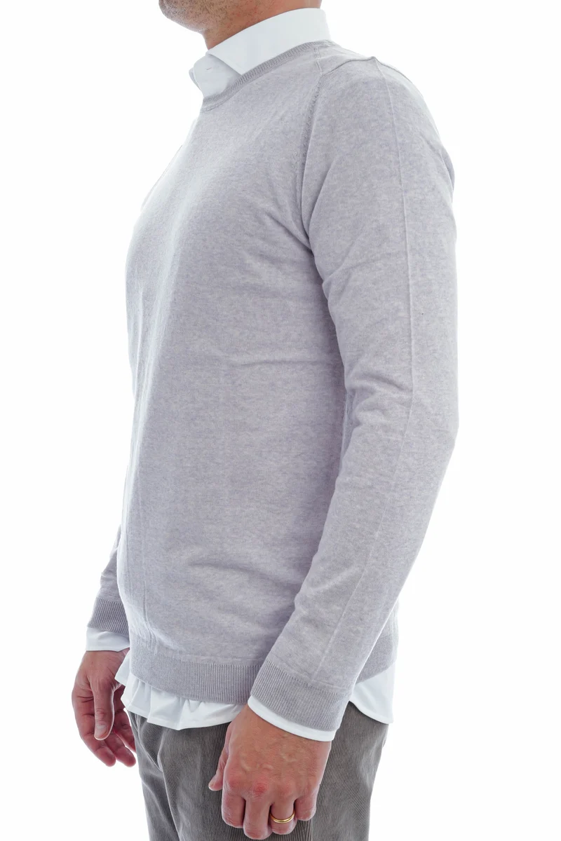 Wollpullover 'Otto' Hellgrau