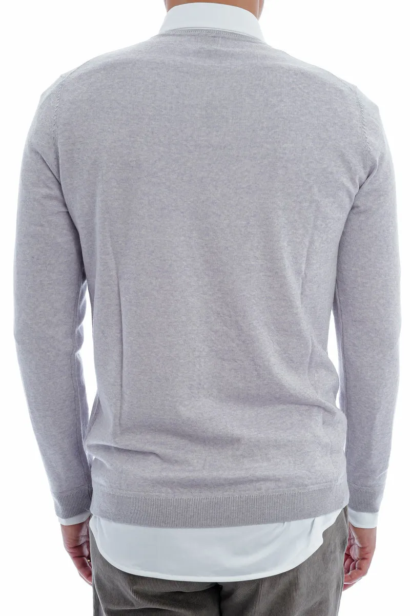 Wollpullover 'Otto' Hellgrau