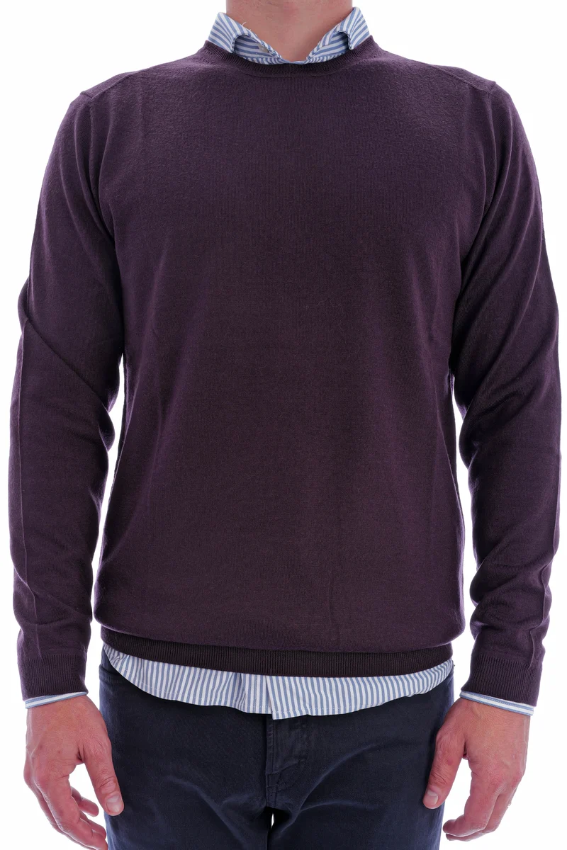 Wollpullover 'Otto' Pflaume