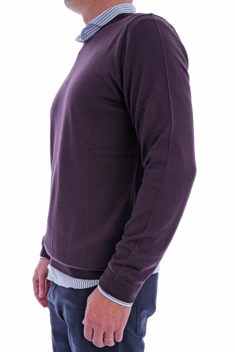 Wollpullover 'Otto' Pflaume