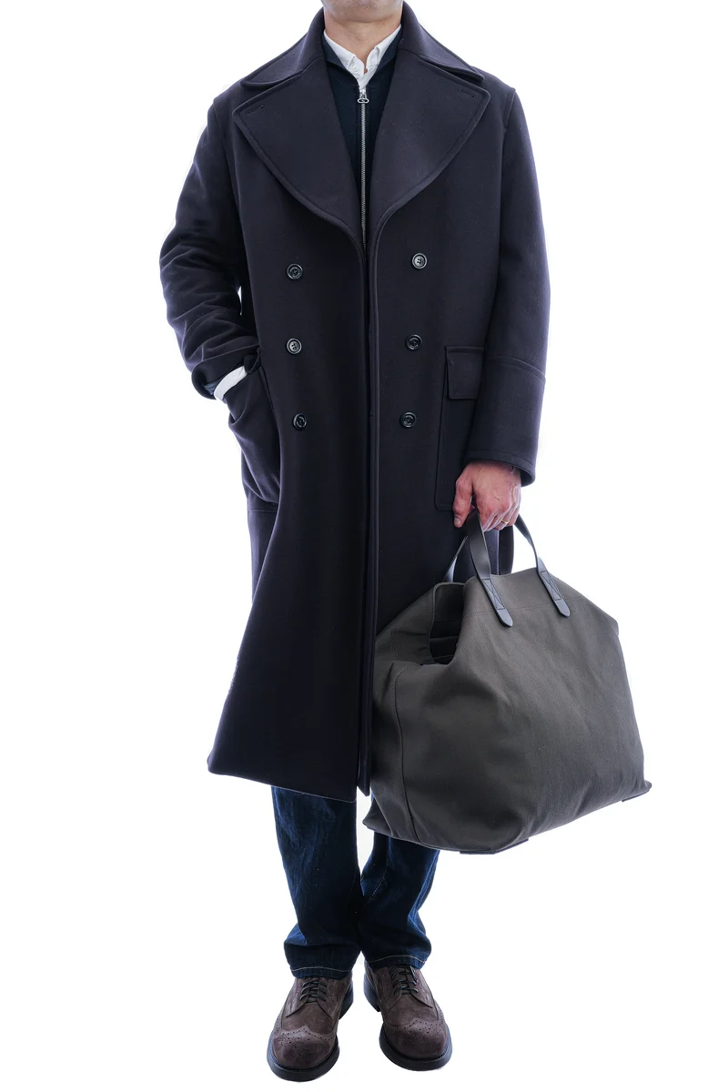 Wollmantel Navy