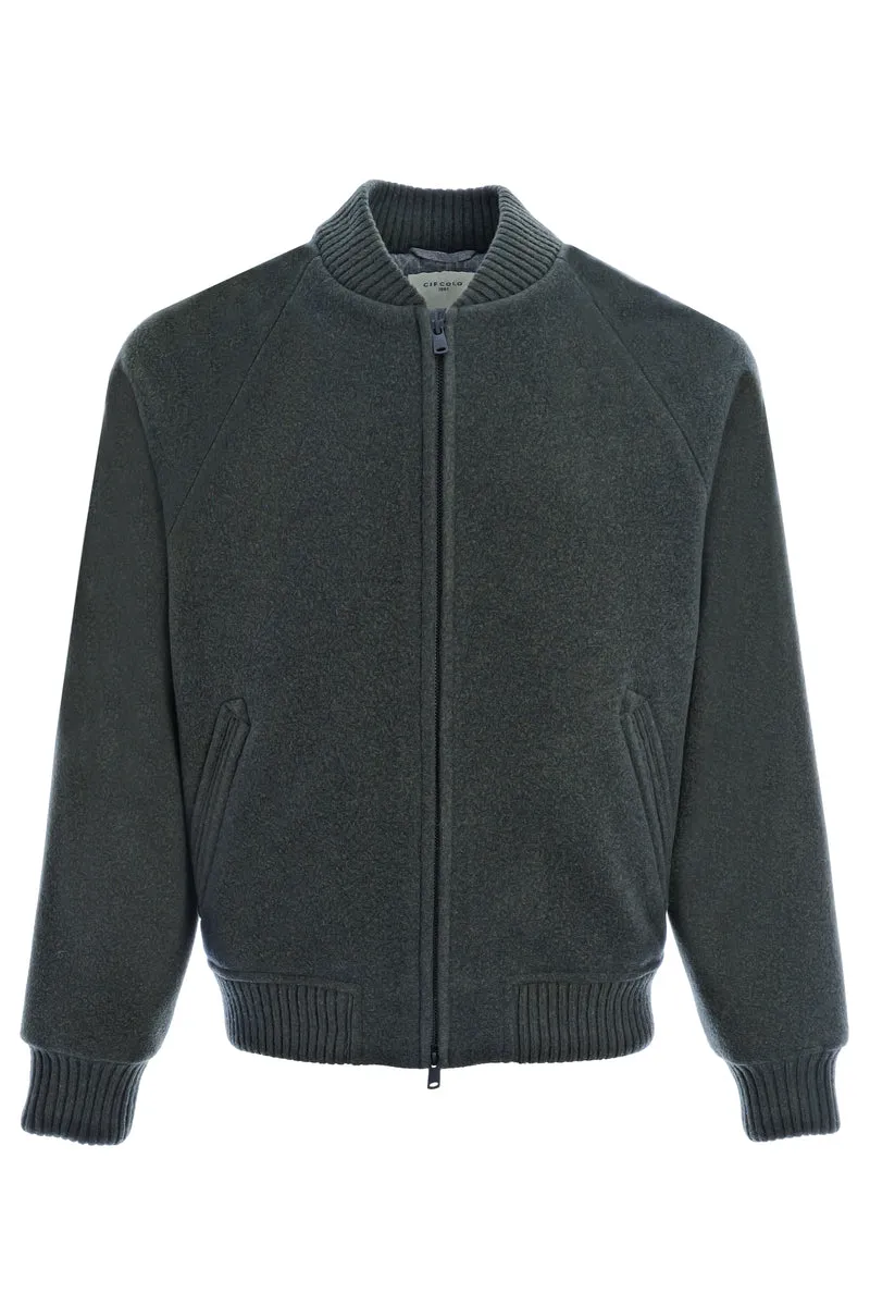 Woll-Kaschmir-Blouson River Green