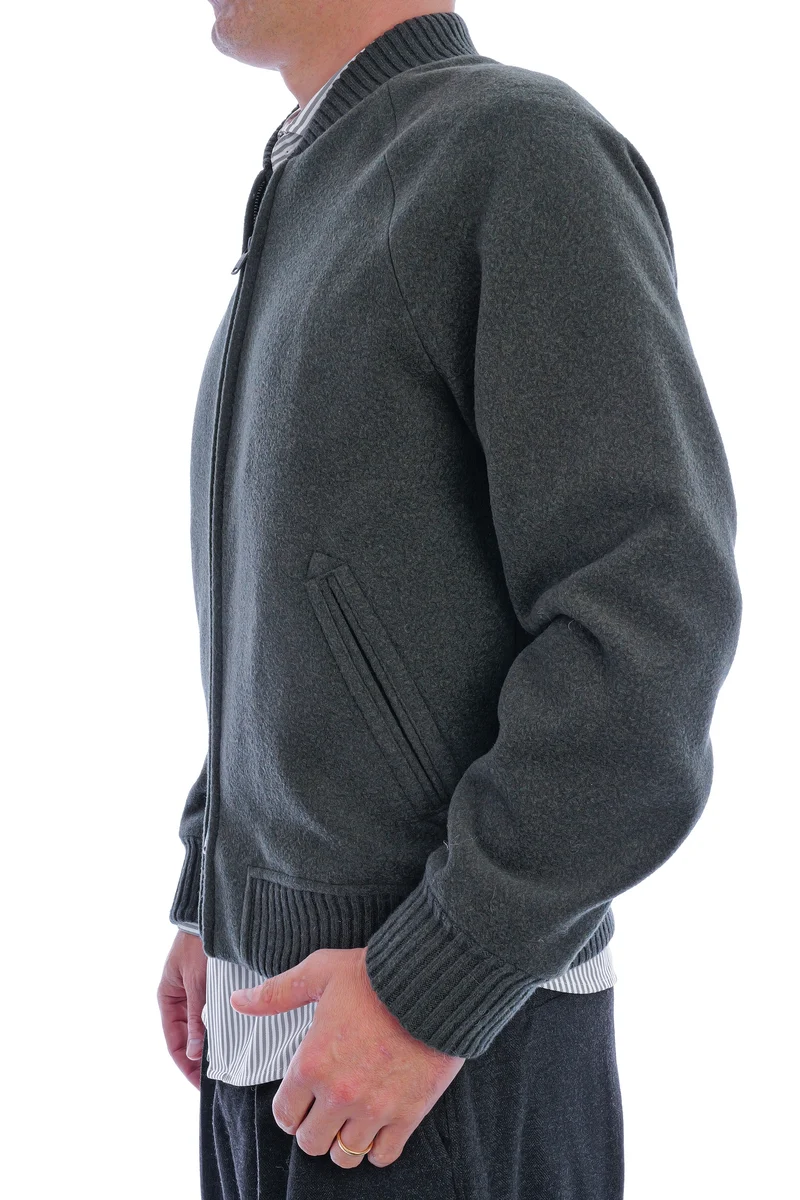 Woll-Kaschmir-Blouson River Green