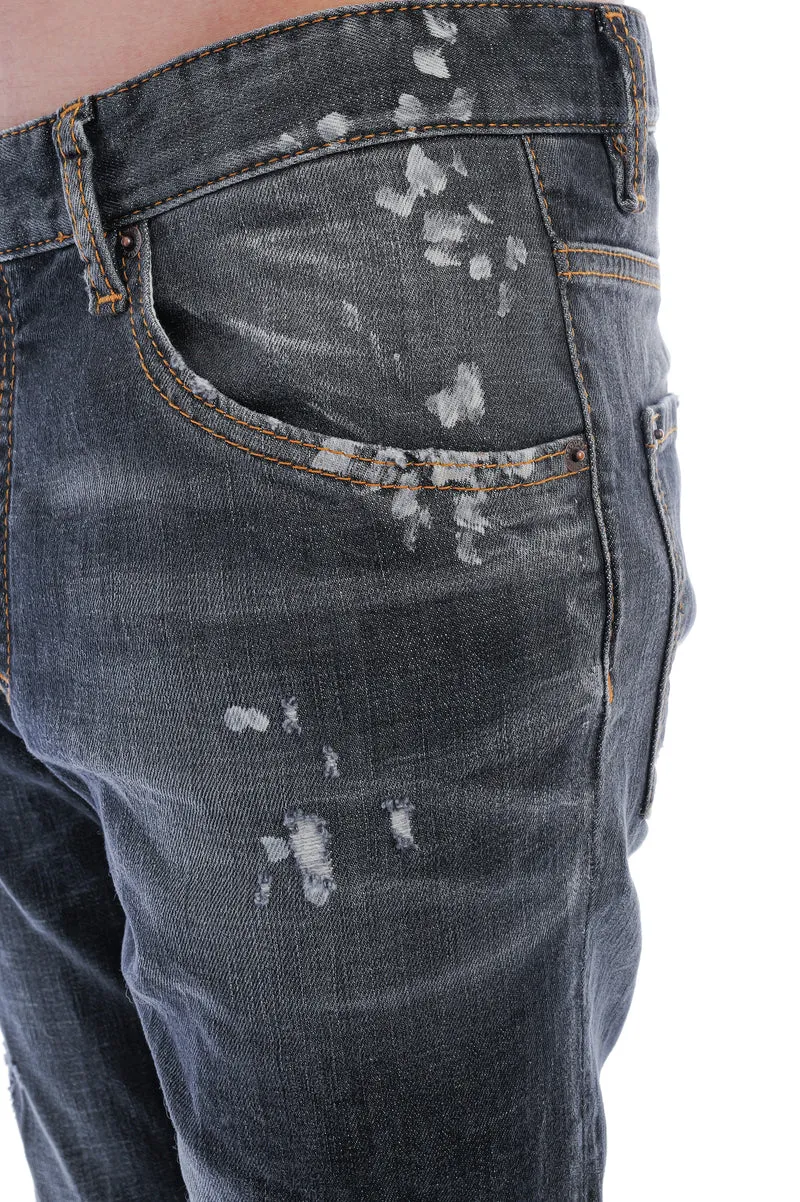 Skinny Jeans 'Skater' Schwarz Used