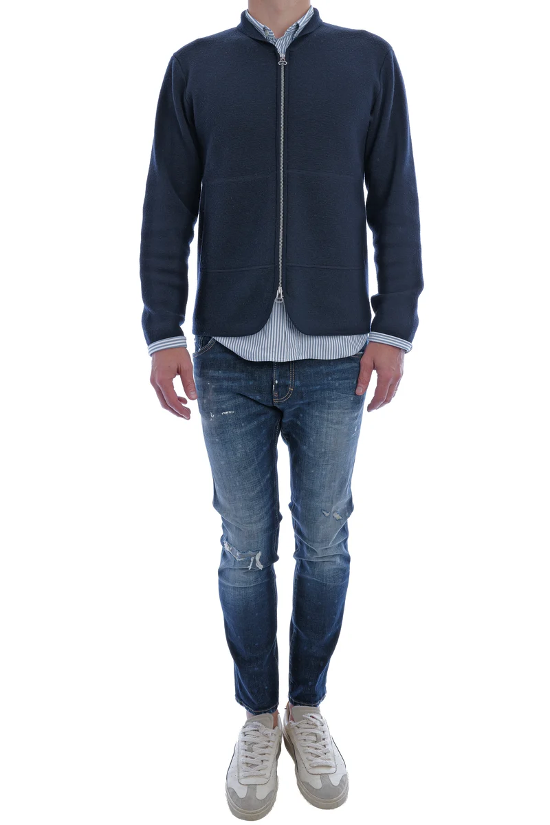 Skinny Jeans 'Skater' Blau Destroyed