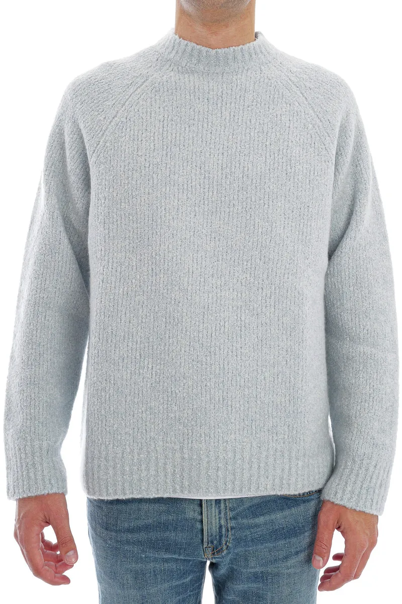 Bouclé-Kaschmirpullover 'Jan' Hellblau
