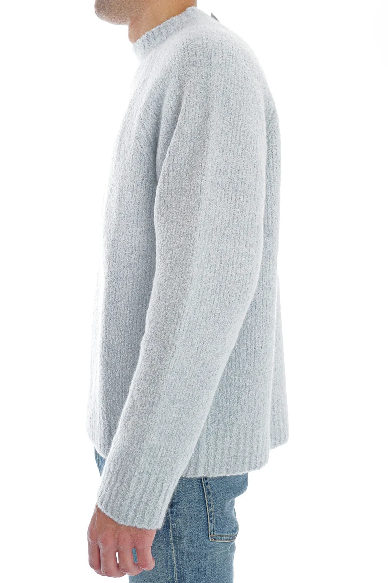 Bouclé-Kaschmirpullover 'Jan' Hellblau