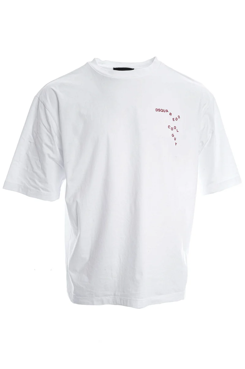 T-Shirt mit Logo-Print Weiß
