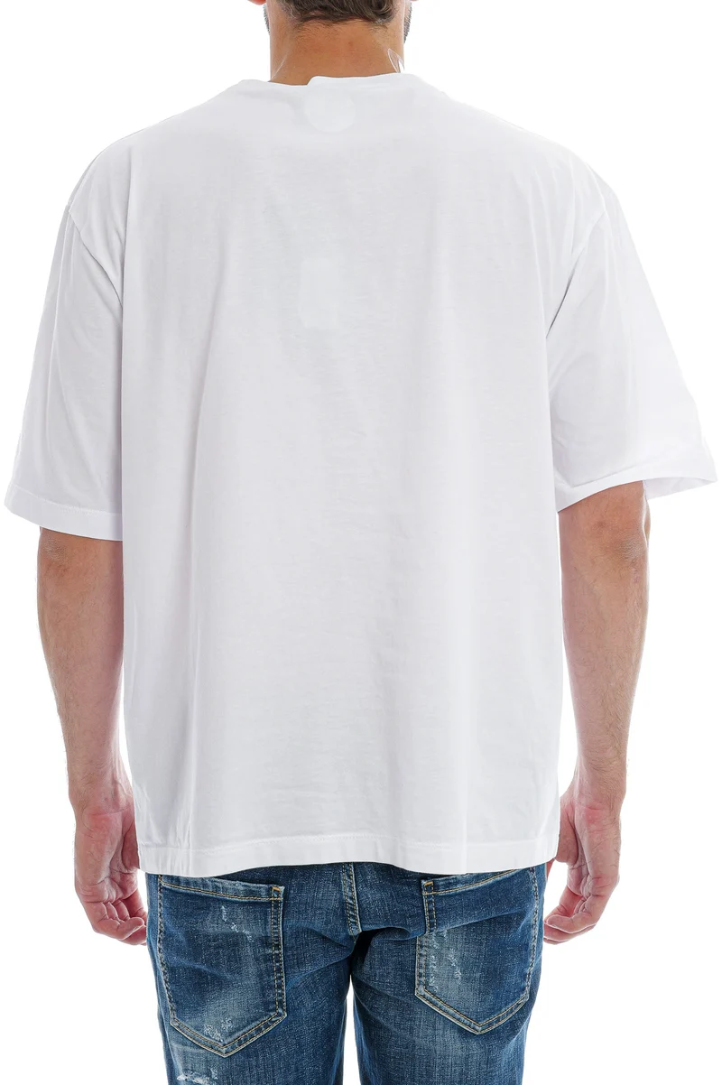 T-Shirt mit Logo-Print Weiß