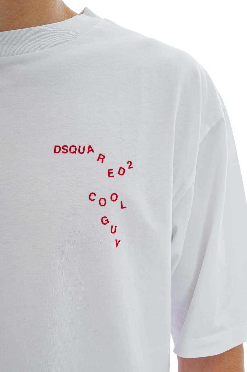 T-Shirt mit Logo-Print Weiß