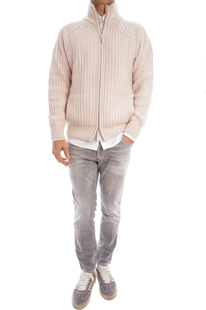 Kaschmirstrickjacke 'Nic' Buttercream