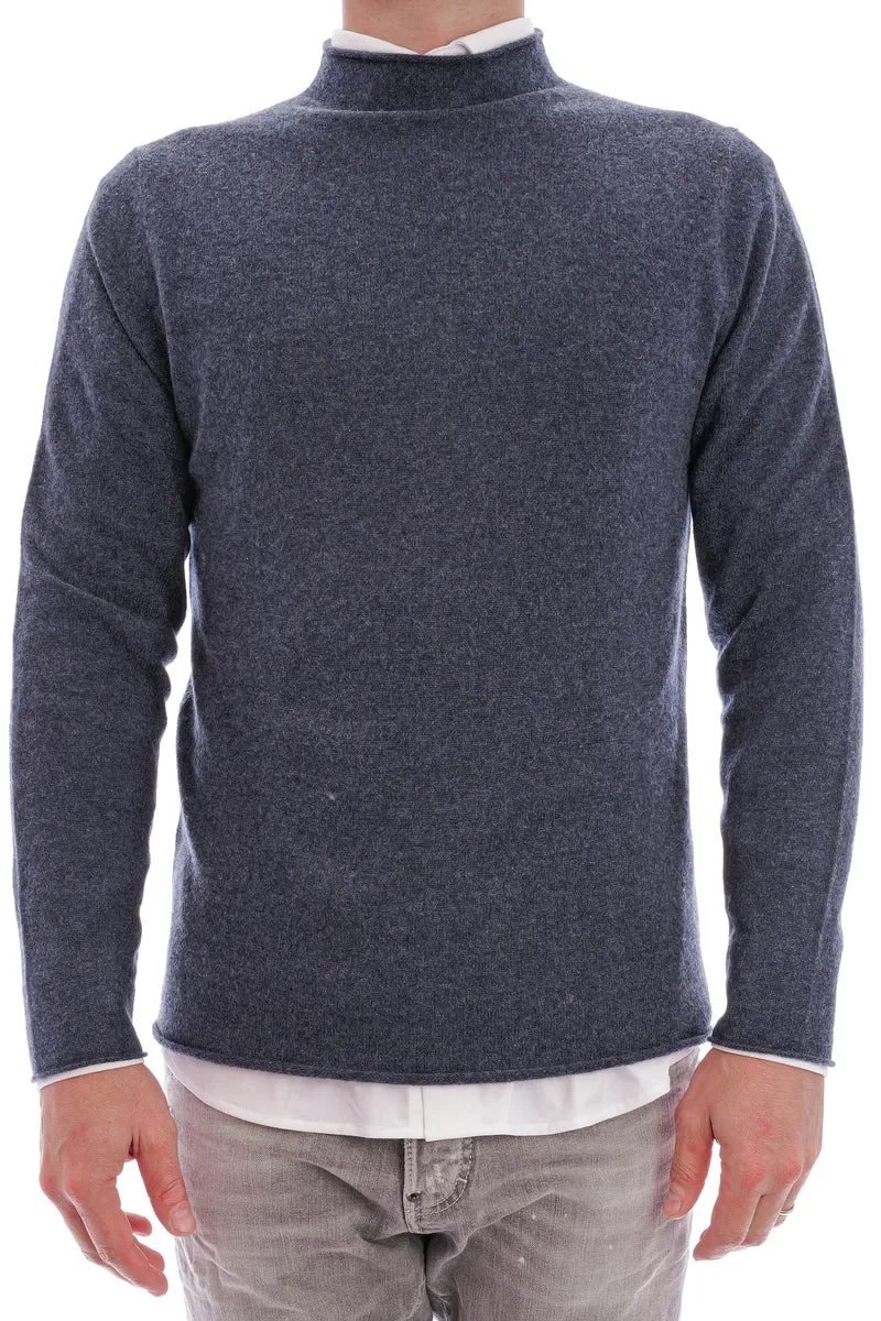 Stehkragenpullover Orionblau