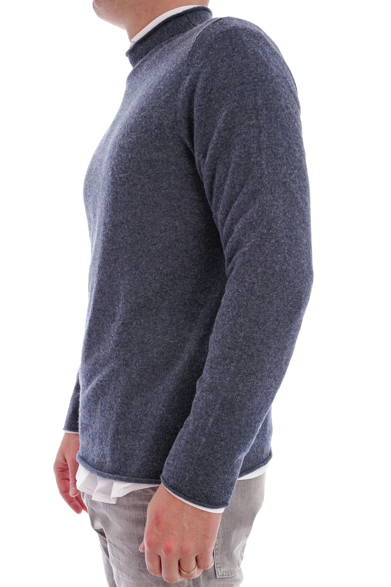 Stehkragenpullover Orionblau