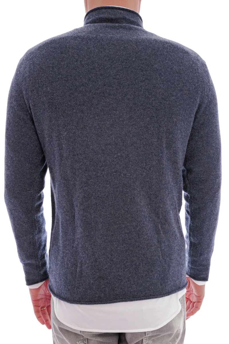Stehkragenpullover Orionblau