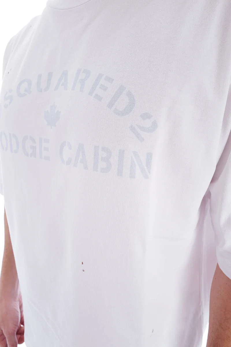 T-Shirt 'Lodge Cabin' Weiß
