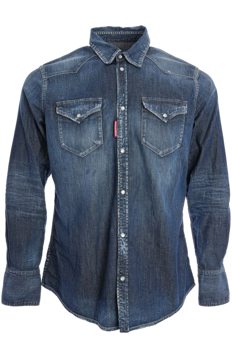 Jeanshemd Blau