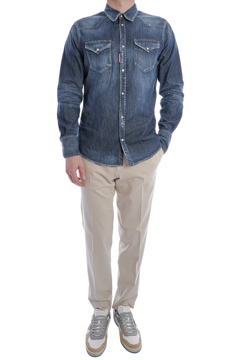 Jeanshemd Blau