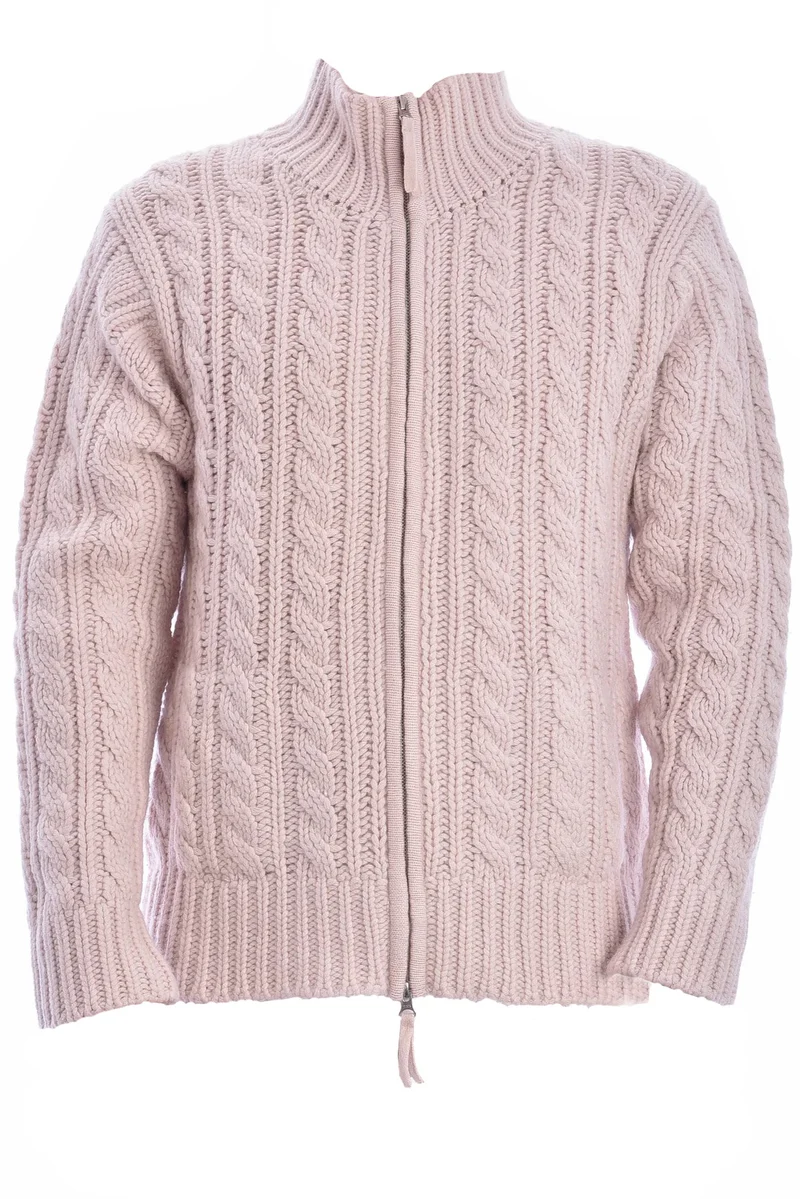 Kaschmirstrickjacke 'Blake' Buttercream