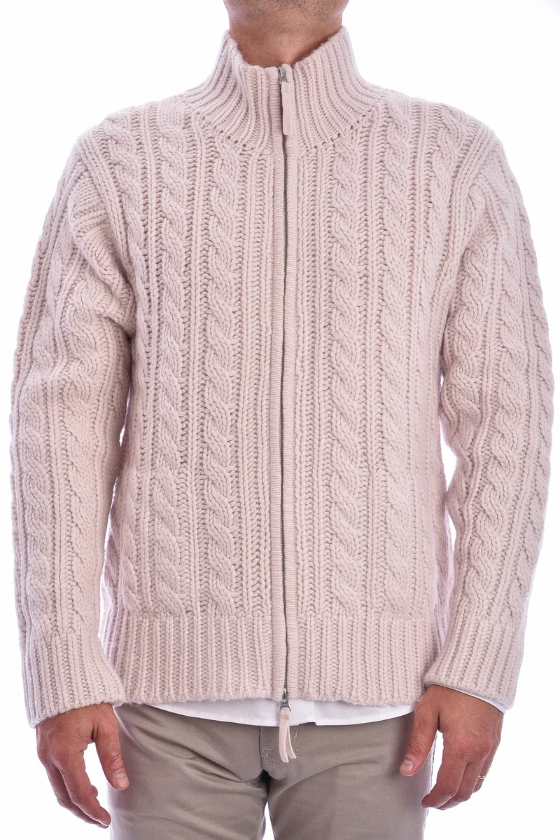Kaschmirstrickjacke 'Blake' Buttercream