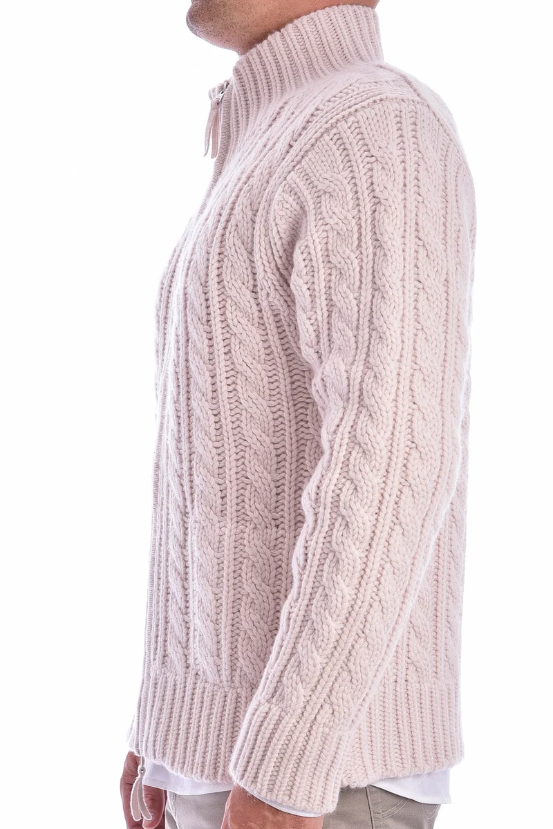 Kaschmirstrickjacke 'Blake' Buttercream