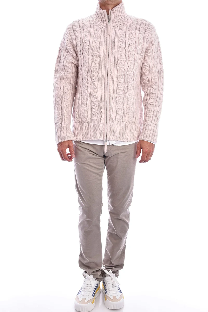 Kaschmirstrickjacke 'Blake' Buttercream