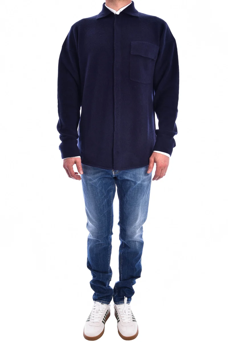 Strickjacke 'Barry' Dunkelblau