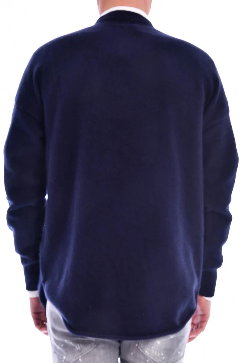 Kaschmirpullover Dunkelblau