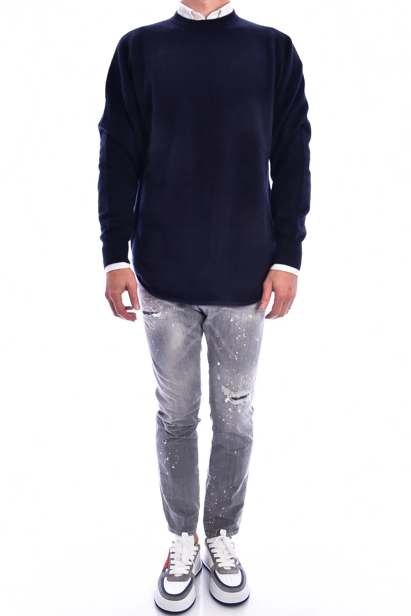 Kaschmirpullover Dunkelblau