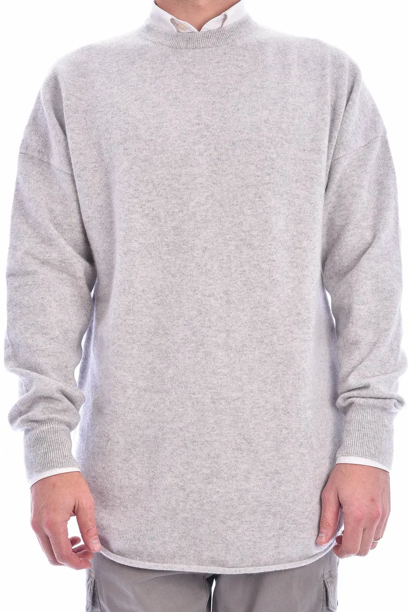 Kaschmirpullover Hellgrau