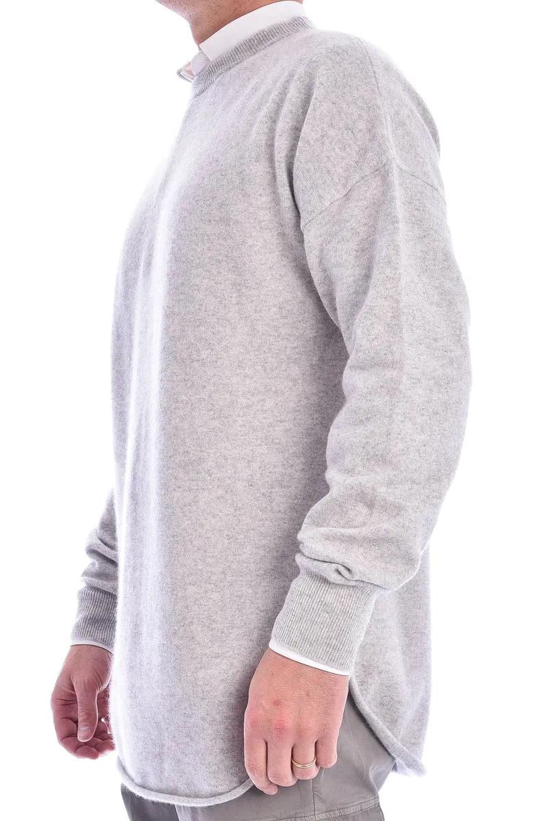Kaschmirpullover Hellgrau