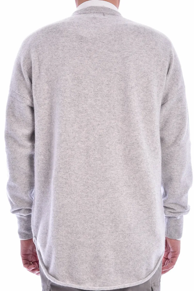 Kaschmirpullover Hellgrau