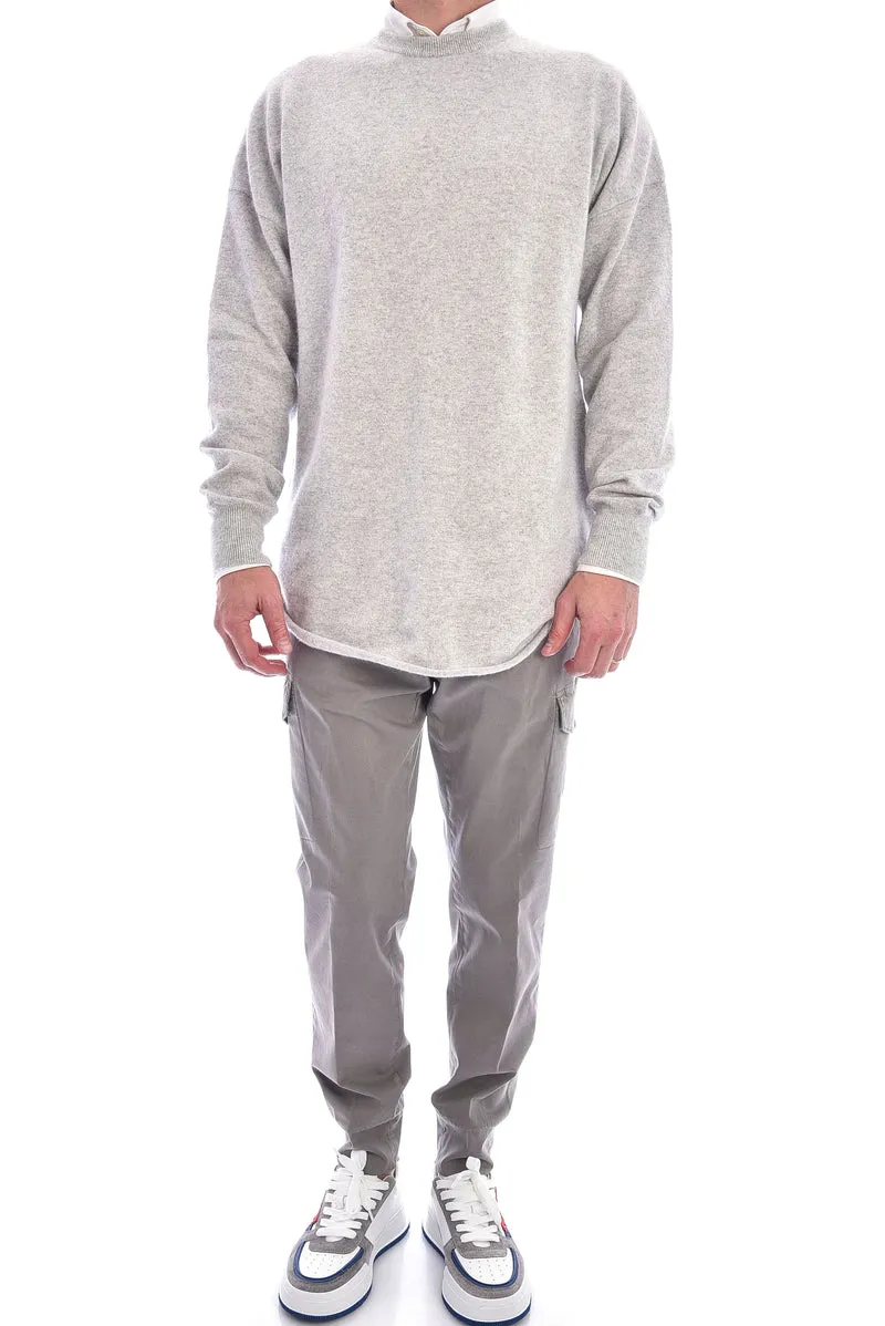 Kaschmirpullover Hellgrau